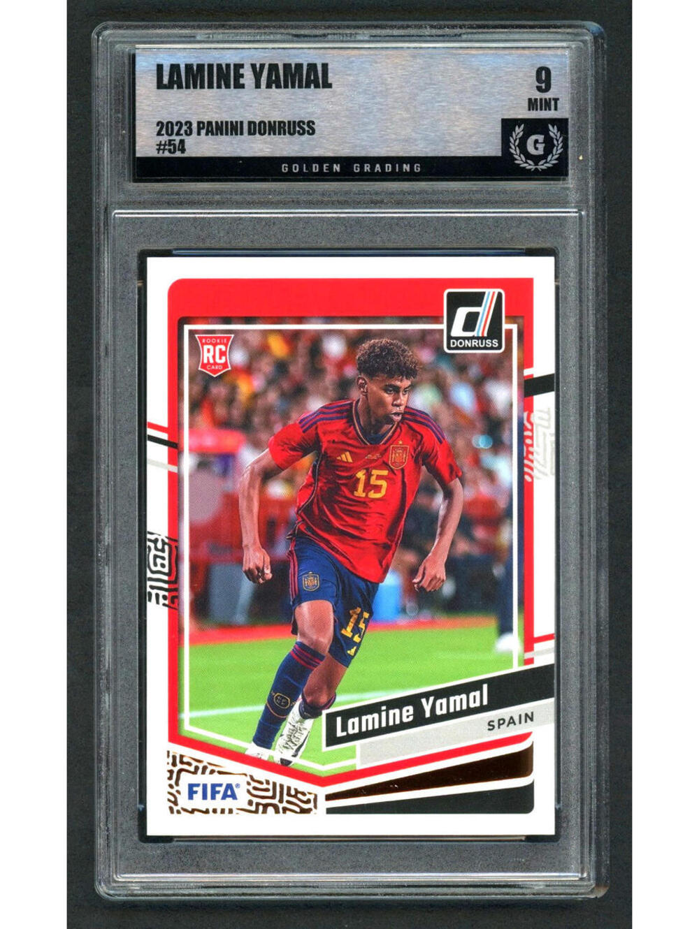 2023-24 Panini Donruss Fifa  Lamine Yamal #54  Rookie Card (RC) Graded 9 Mint